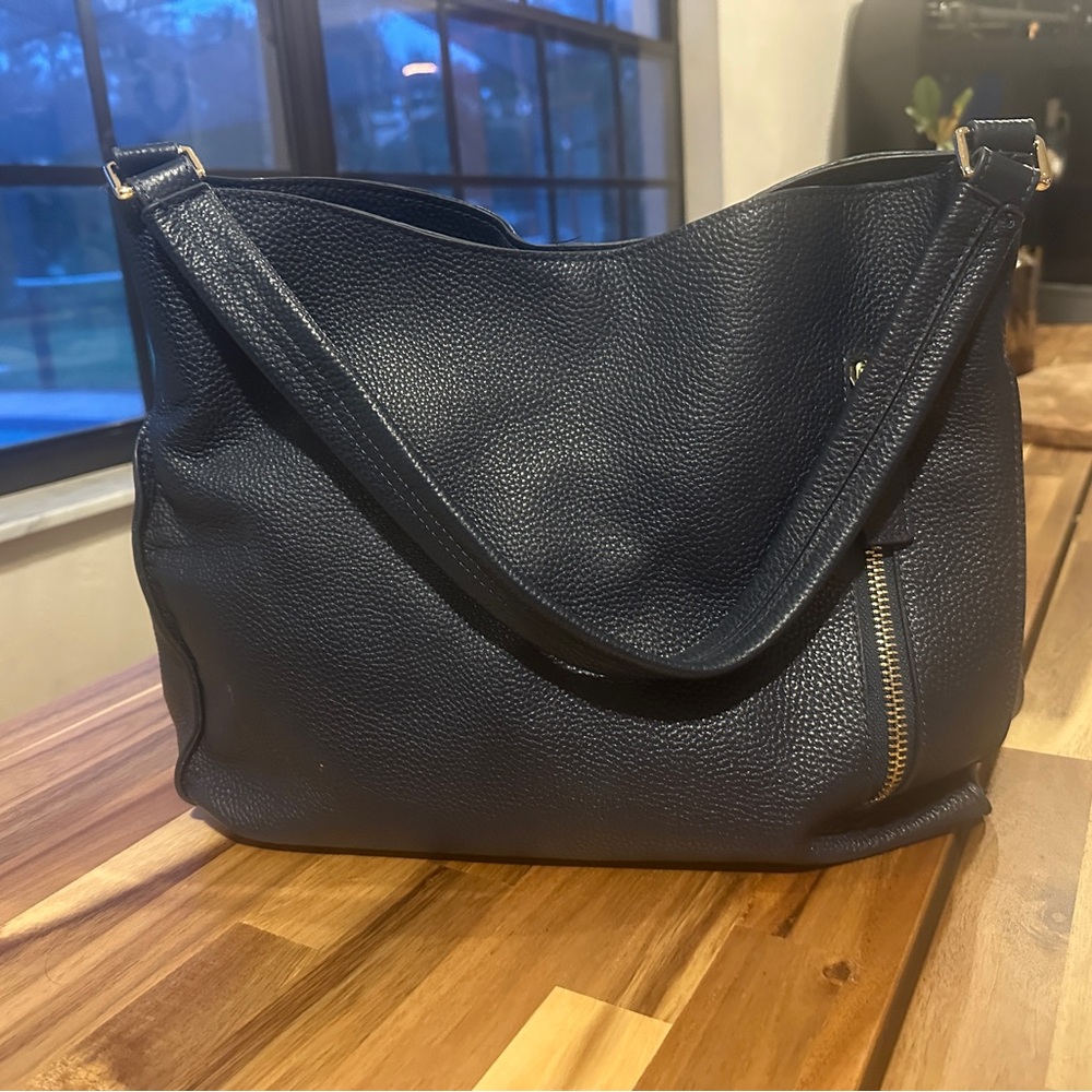 Classic Blue tote le monde  Leather Hobo Bag